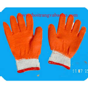 Găng tay len nhúng nhựa cao su 01 Găng tay len nhúng nhựa cao su 01