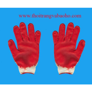 Găng tay len nhúng nhựa cao su 02 Găng tay len nhúng nhựa cao su 02